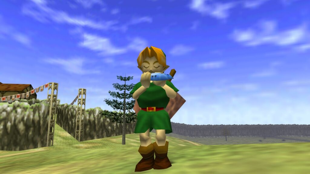 The Legend Of Zelda Ocarina Of Time Link Hyrule Field