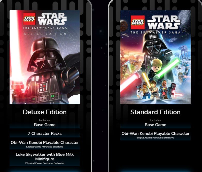 LEGO Star Wars The Skywalker Saga Pre-Order Bonuses And Editions