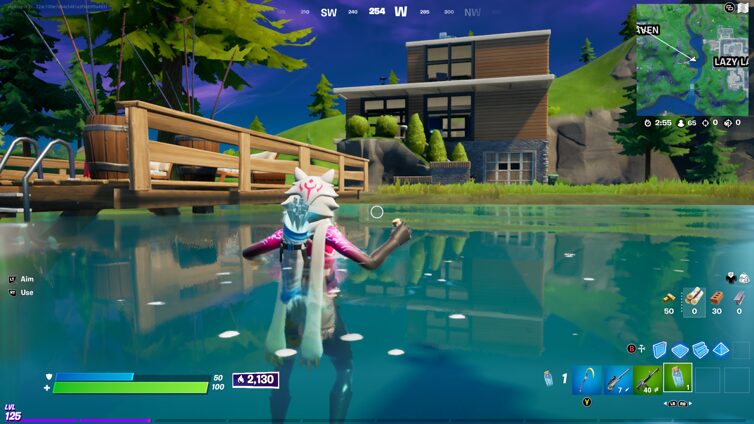 Fortnite Week 10 Epic Challenges Go For A Swim Lazy Lake