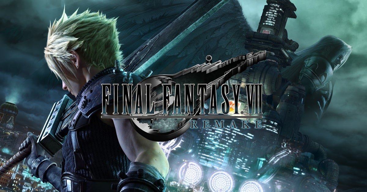 Final Fantasy 7 Remake Key Art Promo Box Art Style