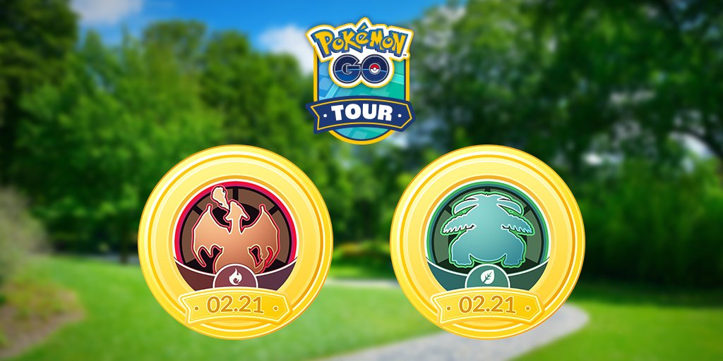 Pokemon Go Kanto Tour Event Red Green Medals
