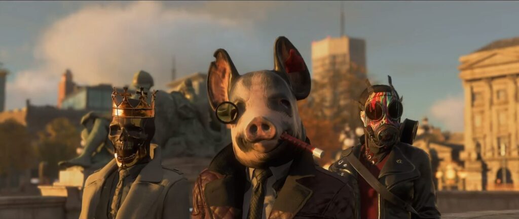 Watch Dogs Legion Online Pig Mask Gas Mask 