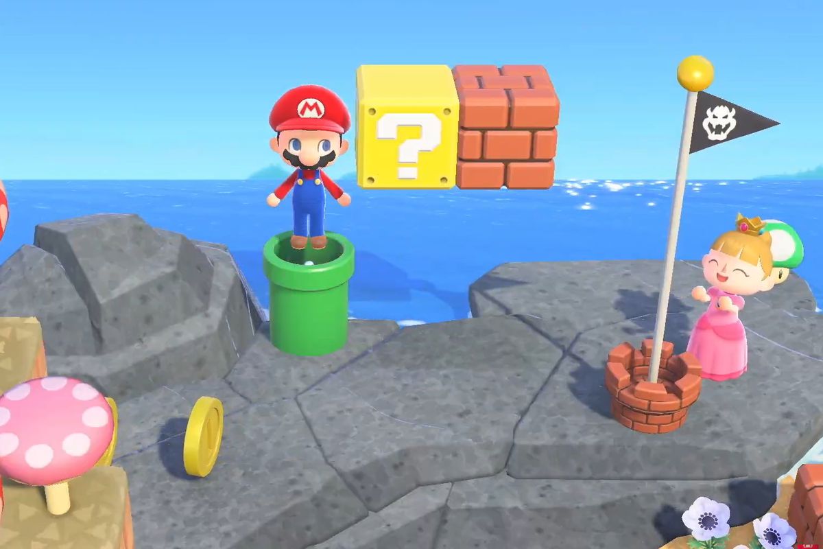 Animal Crossing New Horizons Mario themed Warp Pipe
