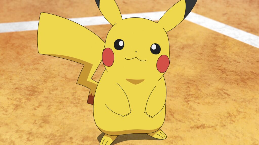 Ash's Pikachu in the Pokemon anime.