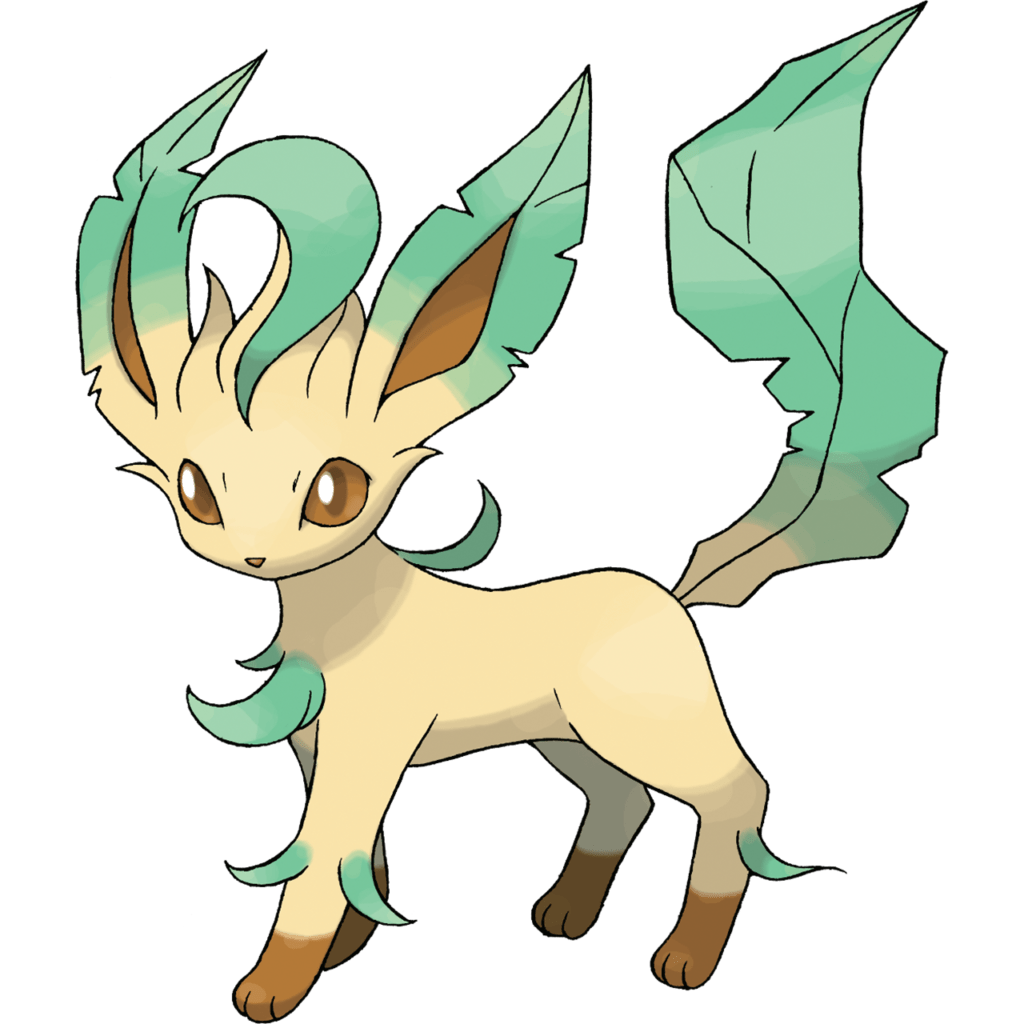 A simple image of the Pokemon, Leafeon