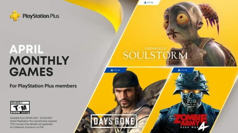 PS Plus April 2021 games have been revealed