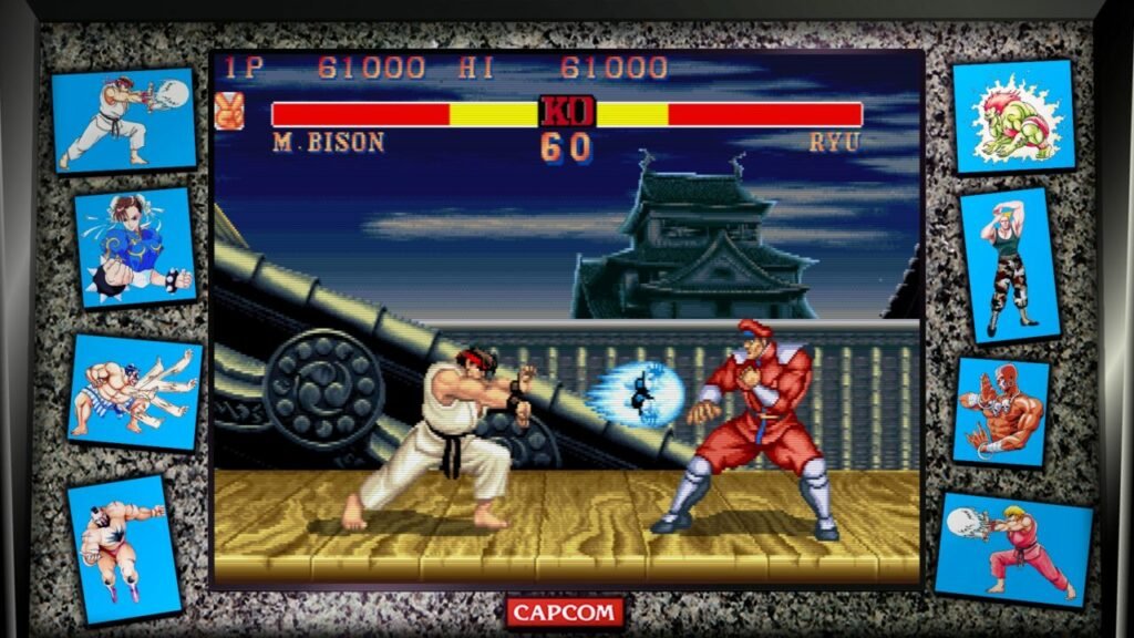 Street Fighter 2 Ryu vs Bison Hadouken