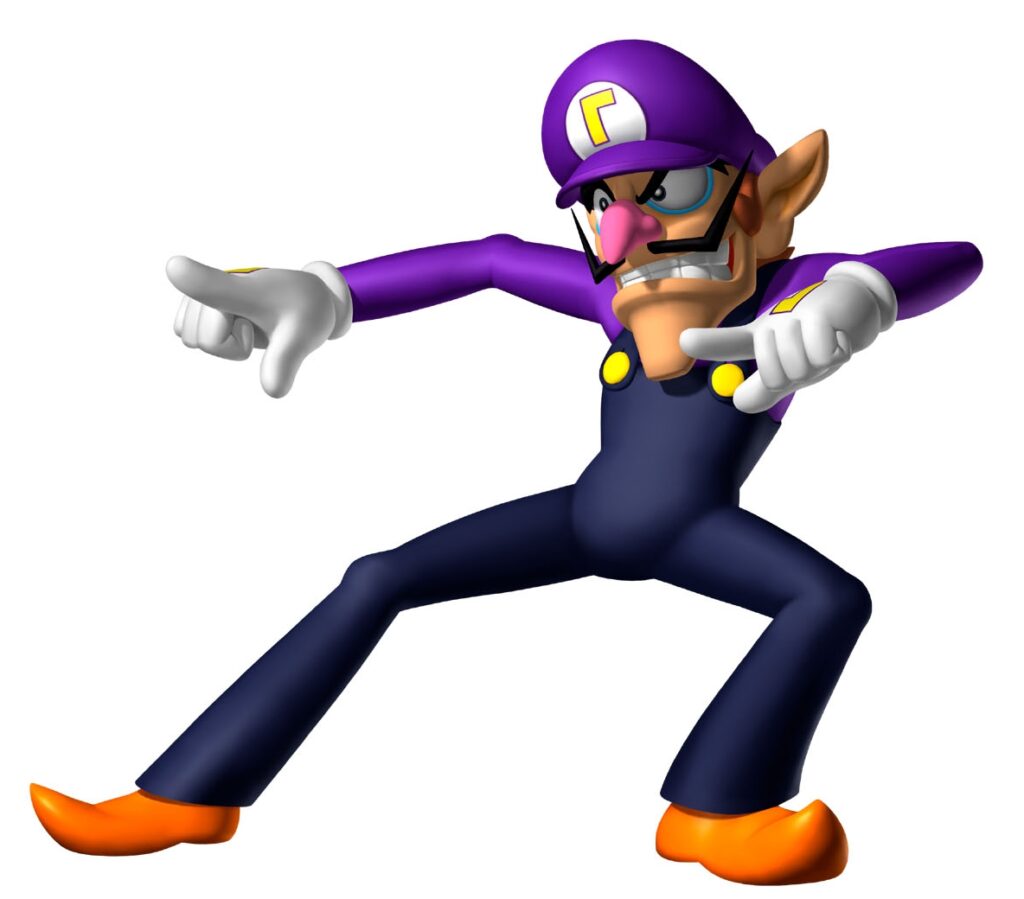Mario Party Character Waluigi
