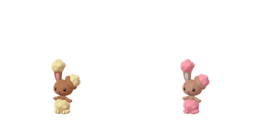 Comparison between shiny and normal buneary