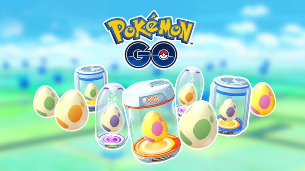 A selection of Pokemon Eggs shown in a promotional image from Niantic