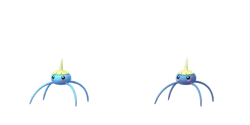 The Pokemon Surskit and its unreleased Shiny form
