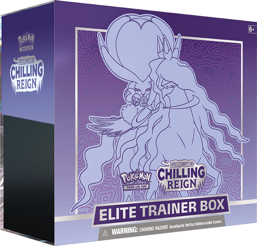 Pokemon Trading Card Game Sword and Shield Chilling Reign Shadow Rider Calyrex Elite Trainer Box
