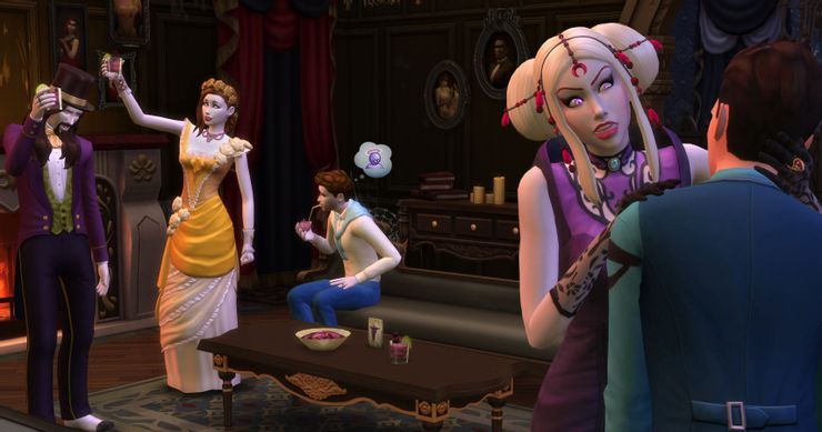 Sims 4 Vampire Cheats Living Room