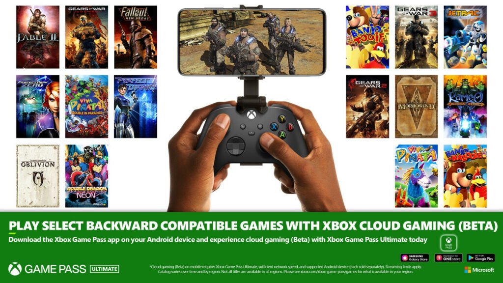 Xbox Cloud Gaming OG Xbox 360 games Promo