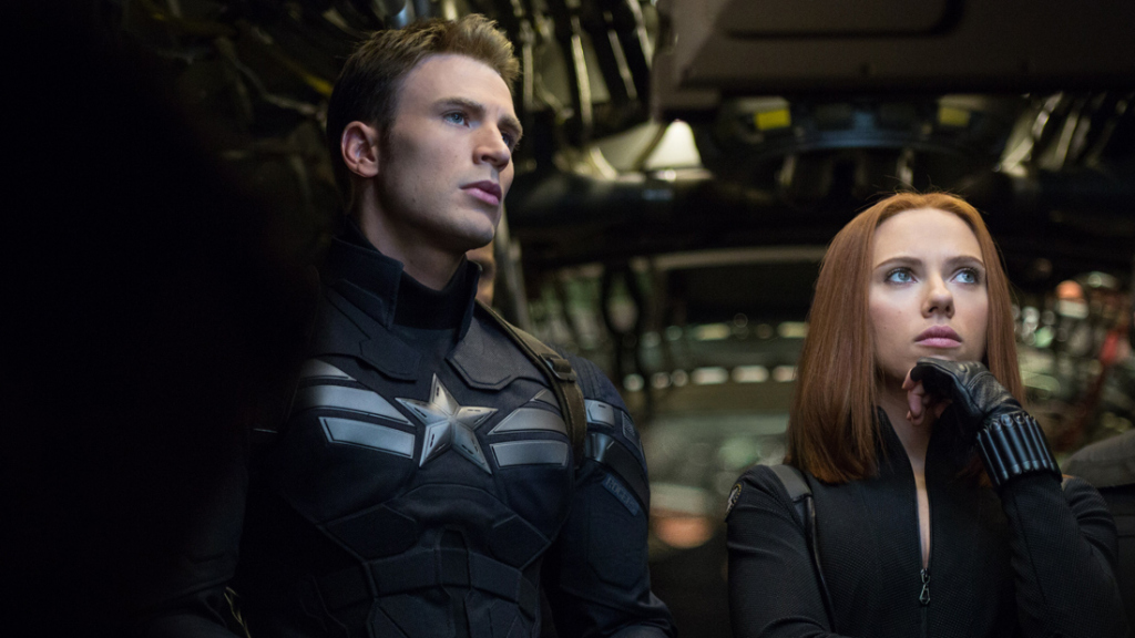  A still from Captain America: The Winter Soldier the 10 movie in the MCU in chronological order.