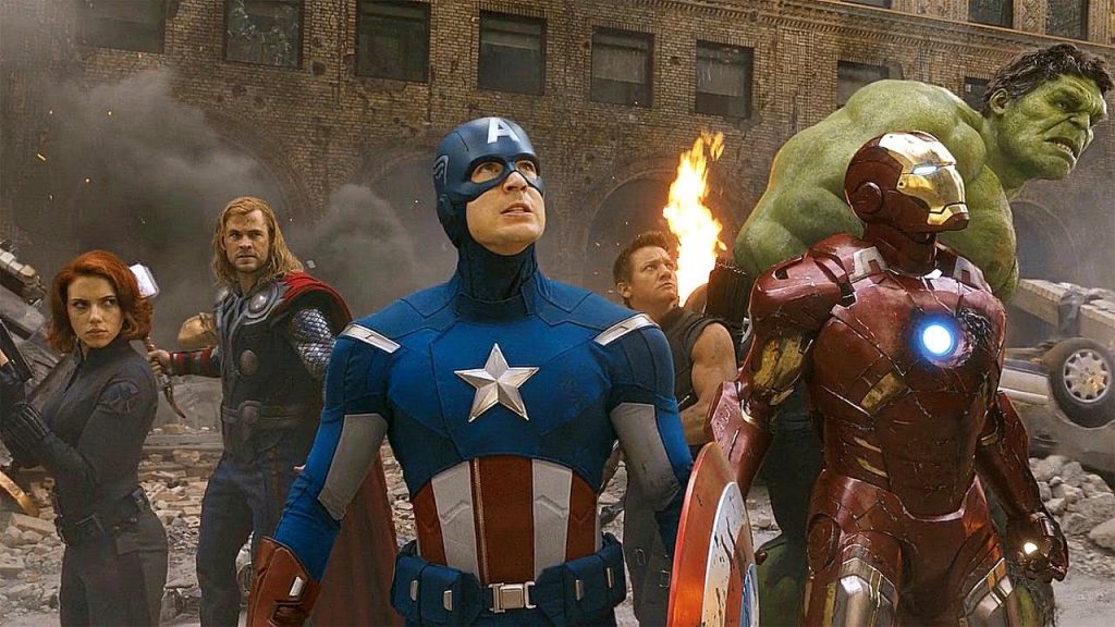  A still from The Avengers the seventh movie in the MCU in chronological order.
