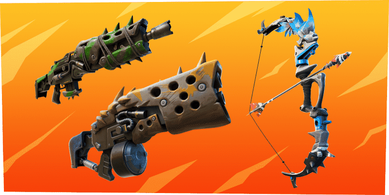 Fortnite Season 6 Primal Exotic Mythic Weapons Items