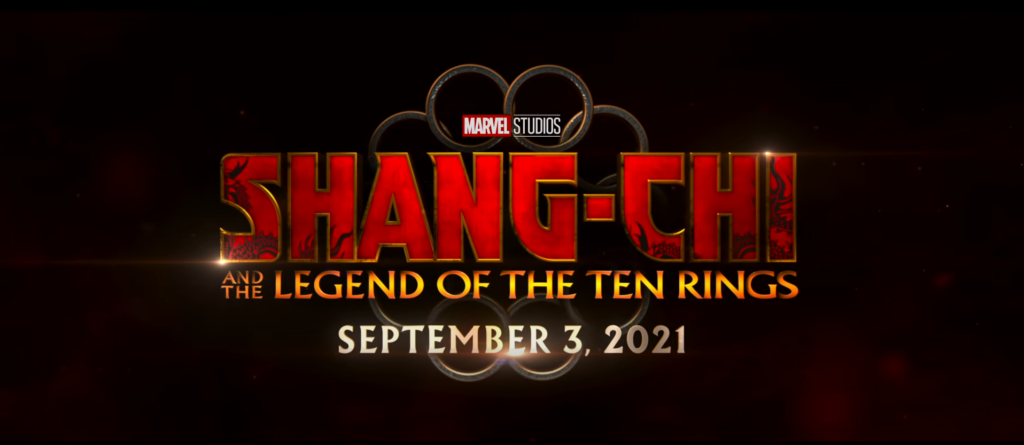 Shang-Chi and the Legend of the Ten Rings 2021 title card. 
