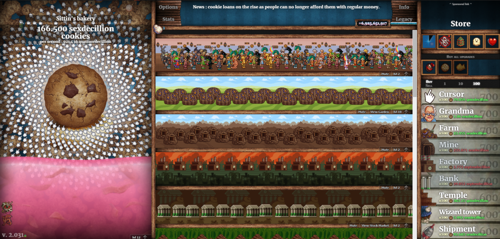 Cookie Clicker my bakery