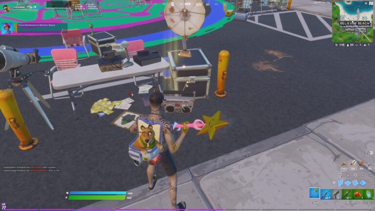 Fortnite: Place Boomboxes in Believer Beach challenge guide