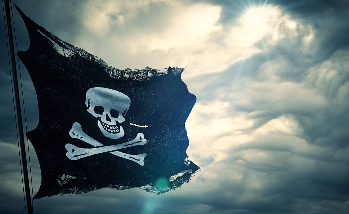 Pirate flag for Pirate Bay Malware Article