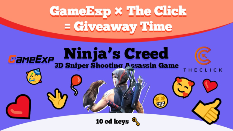 Ninja’s Creed Giveaway – The Click/GameExp codes giveaway, ft. bonus