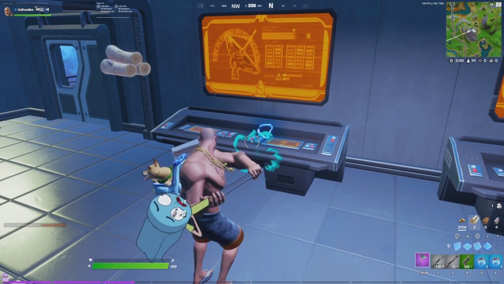 Fortnite Chapter 2 Season 7 Week 5 Destroy computer equipment at satellite stations or Corny Complex