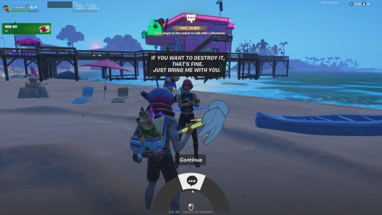 Fortnite: Get infected by an Alien Parasite and talk to Sunny challenge guide