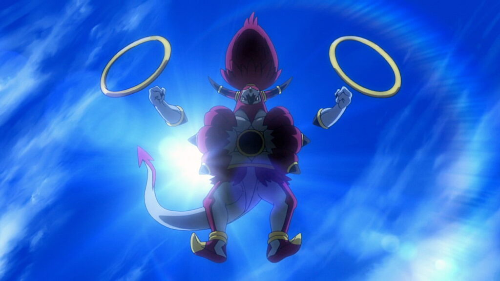 Hoopa unbound in the Pokemon Anime