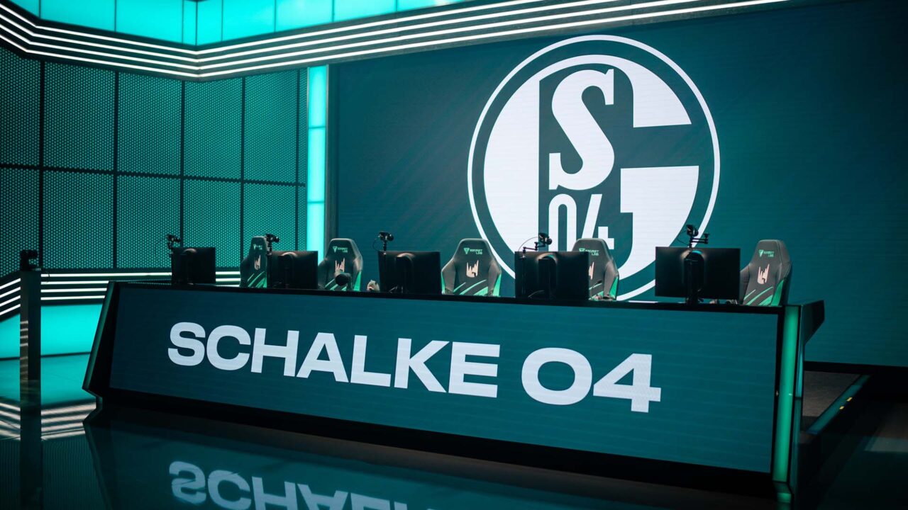Schalke 04 empty stage, used in esports lec sale piece