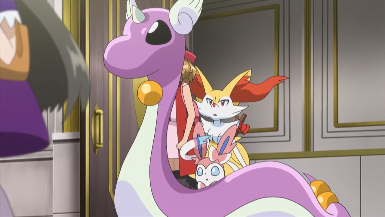 Shiny dragonair in the Pokemon anime