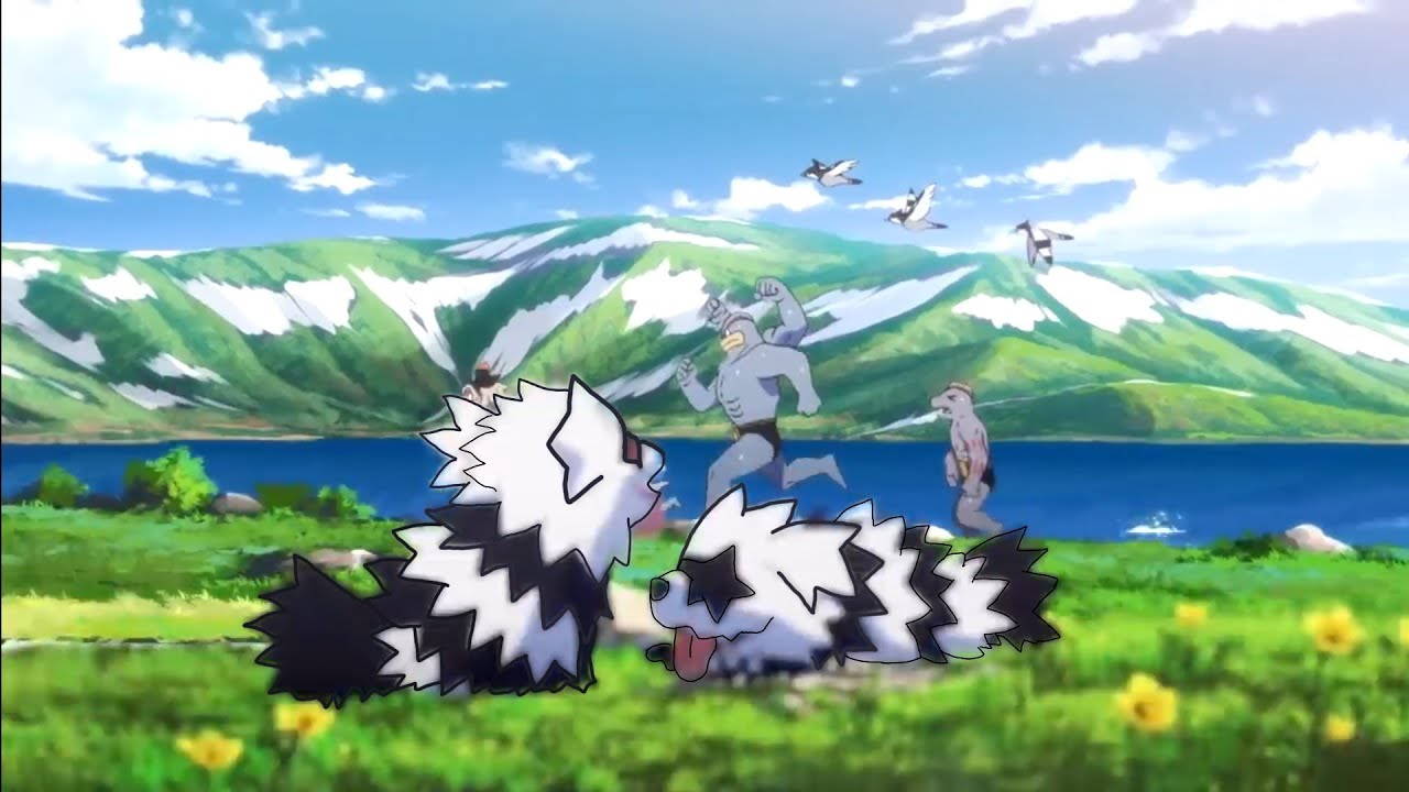 A brief shot of Galarian Zigzagoon in the Pokemon anime