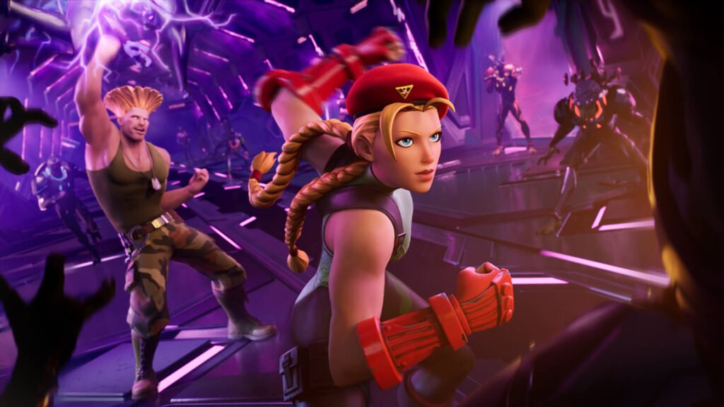 Fortnite Street Fighter Guile Cammy Round 2 Loading Screen