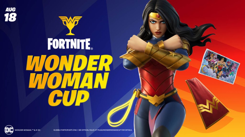 Fortnite Wonder Woman Cup Key Art