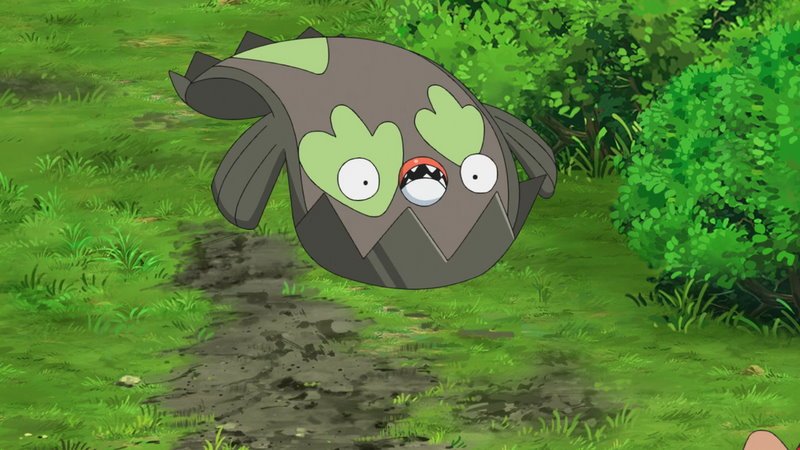 Galarian Stunfisk in the Pokemon anime