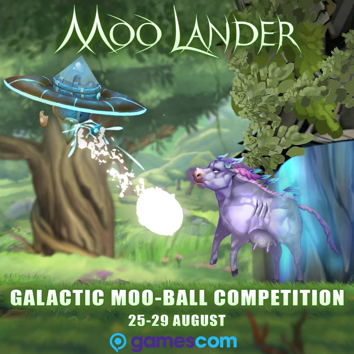 Moo Lander Gamescom Event 2021 title