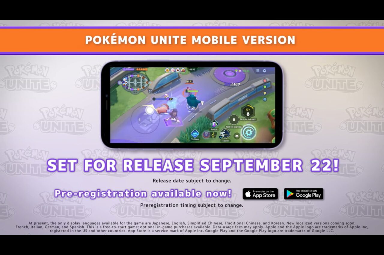 Pokemon Unite mobile release