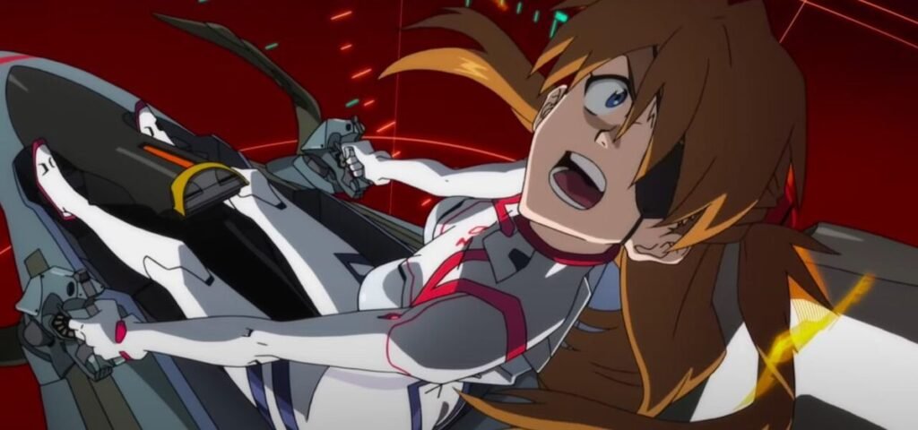 Asuka piloting an Eva unit. 