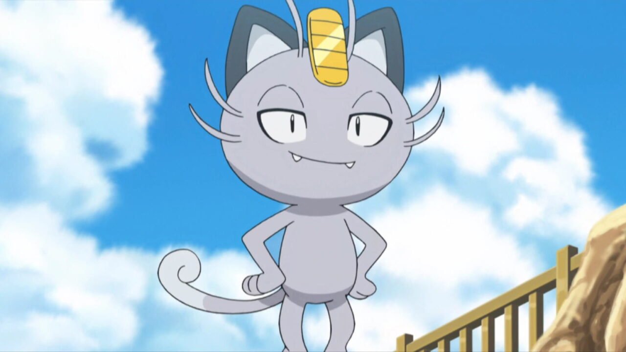 Alolan Meowth in the Pokemon Anime