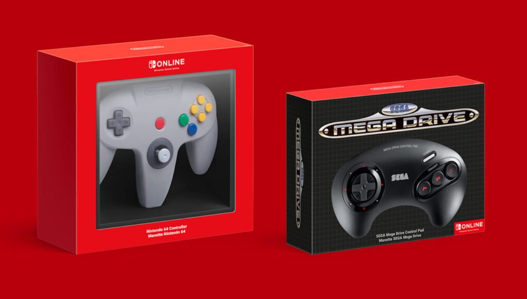 Nintendo Switch Online N64 Sega Genesis Controllers Boxes