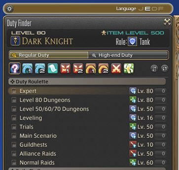 ffxiv duty finder roulettes