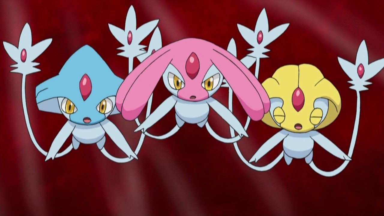 the lake guardians in the pokemon anime, led by Mesprit