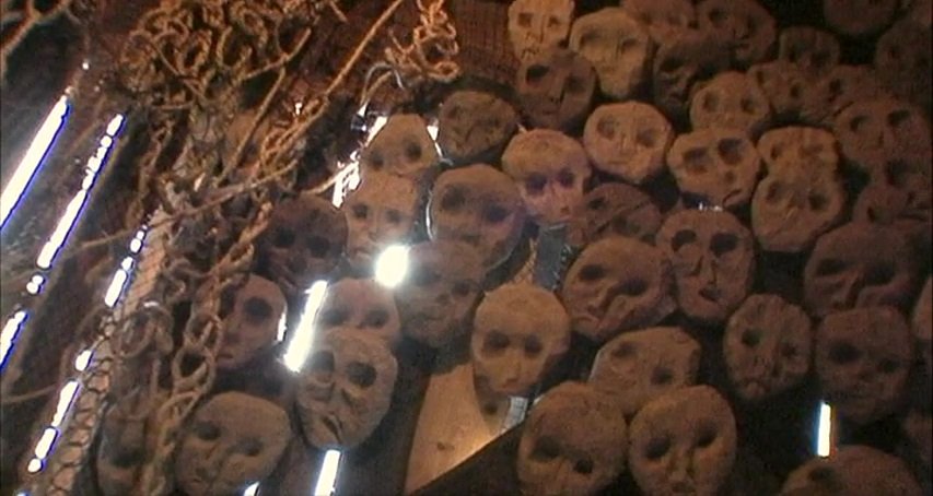 Noroi: The Curse evil wall of faces
