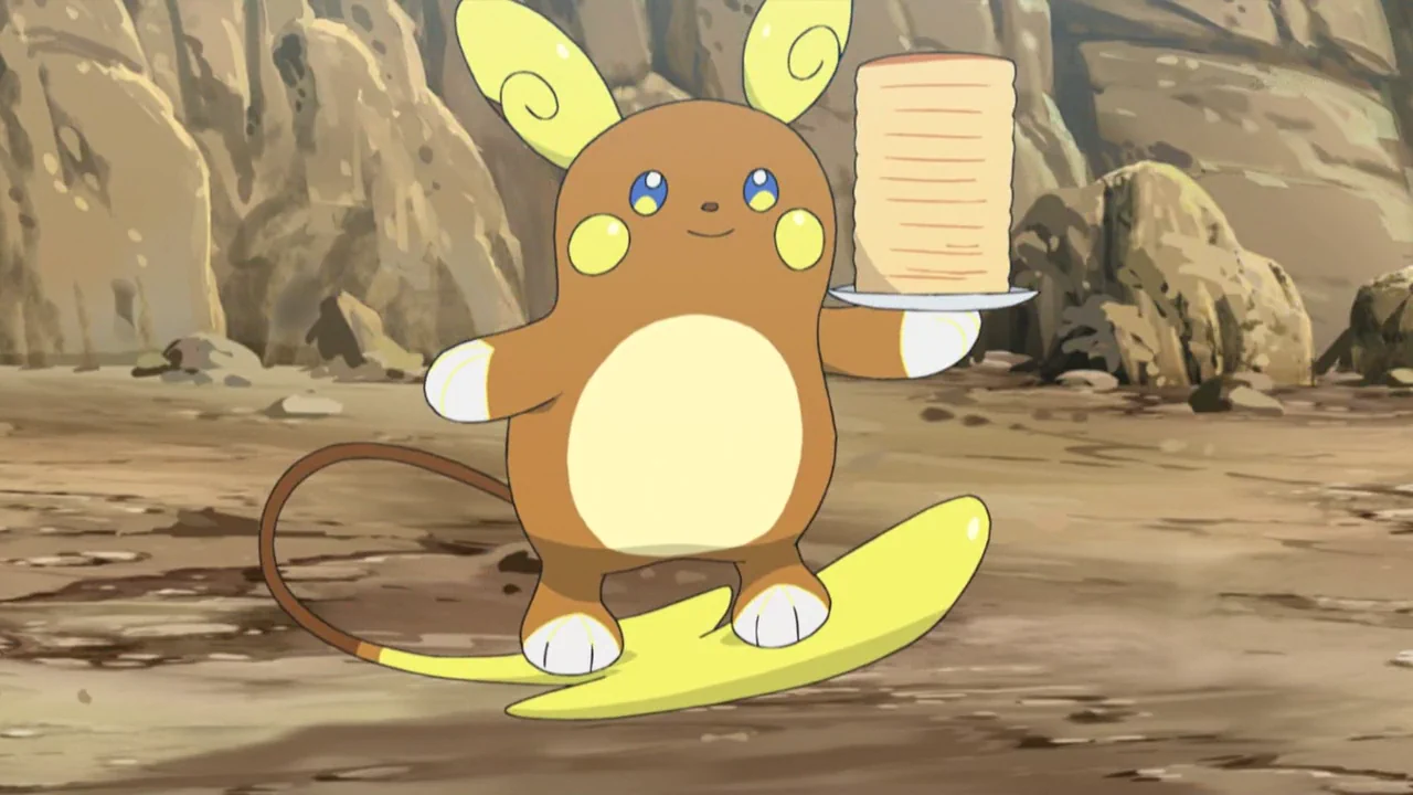 Alolan Raichu in the Pokemon anime