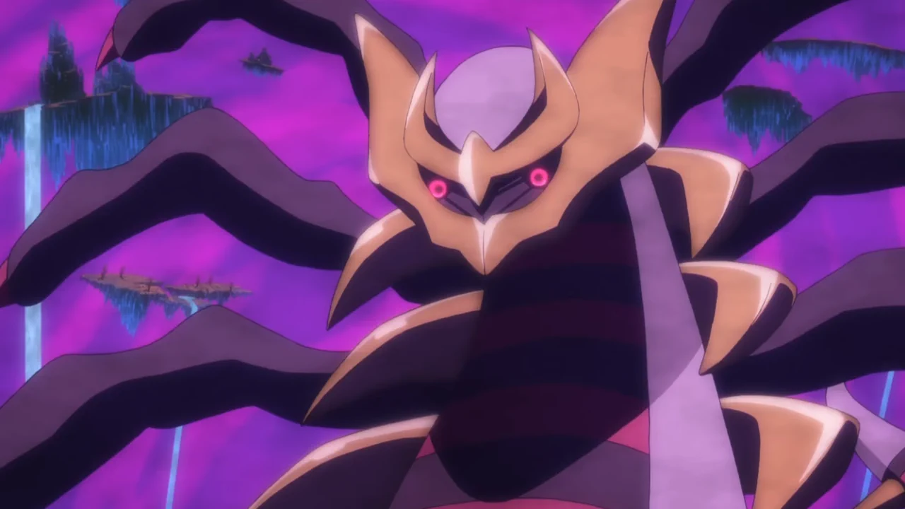 The Origin forme of Giratina in the Pokemon Generations anime - Giratina appears during Pokemon Go Creepy companions