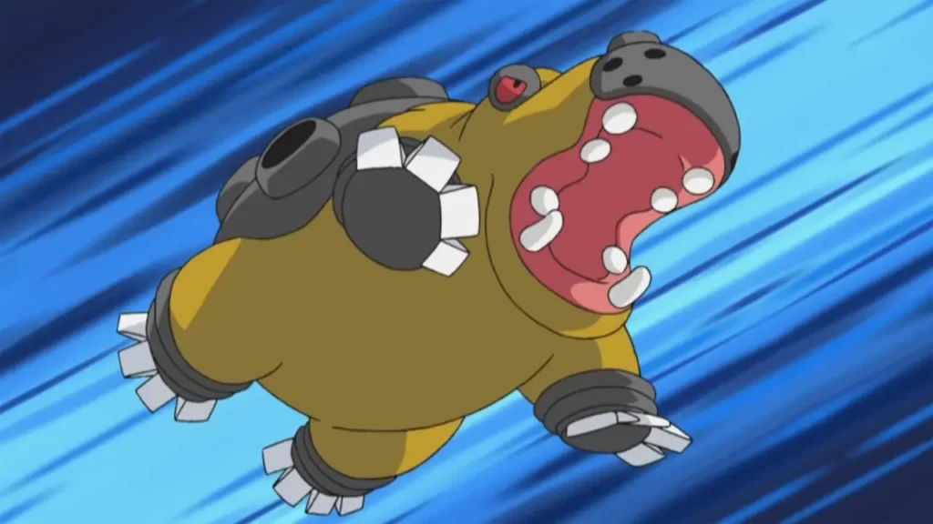 Hippowdon in the pokemon anime