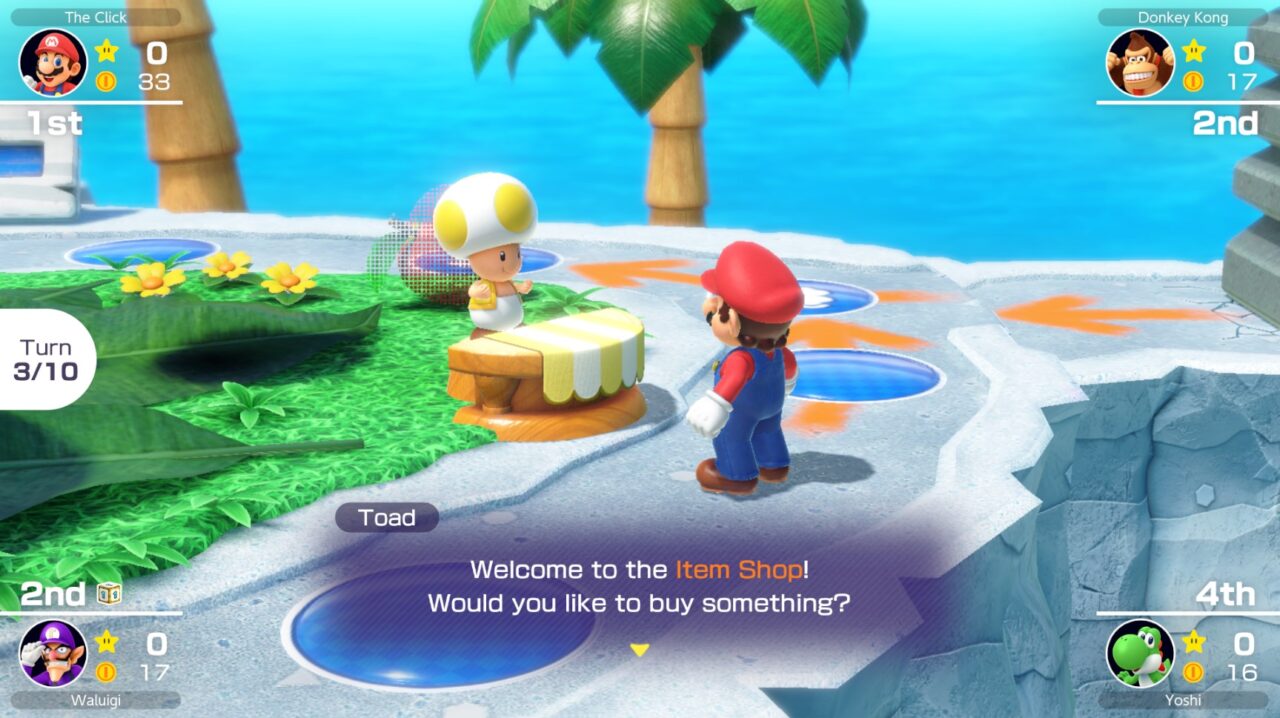 Mario Party Superstars Item Shop Toad