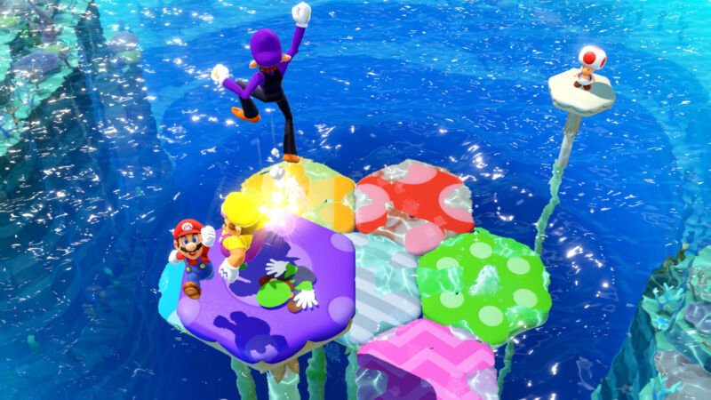 Mario Party Superstars Water Minigame Screengrab