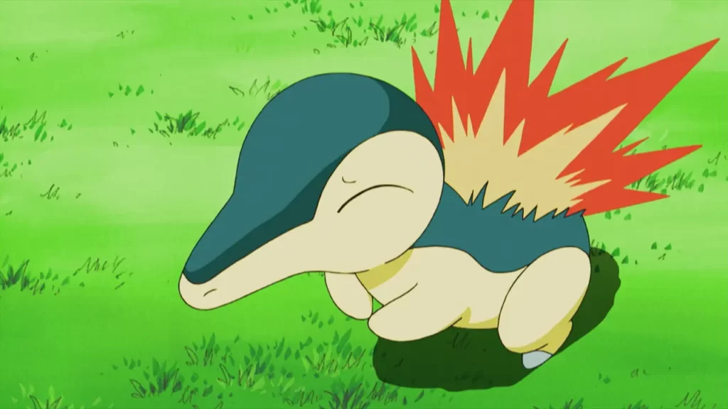 Cyndaquil in the Pokemon anime