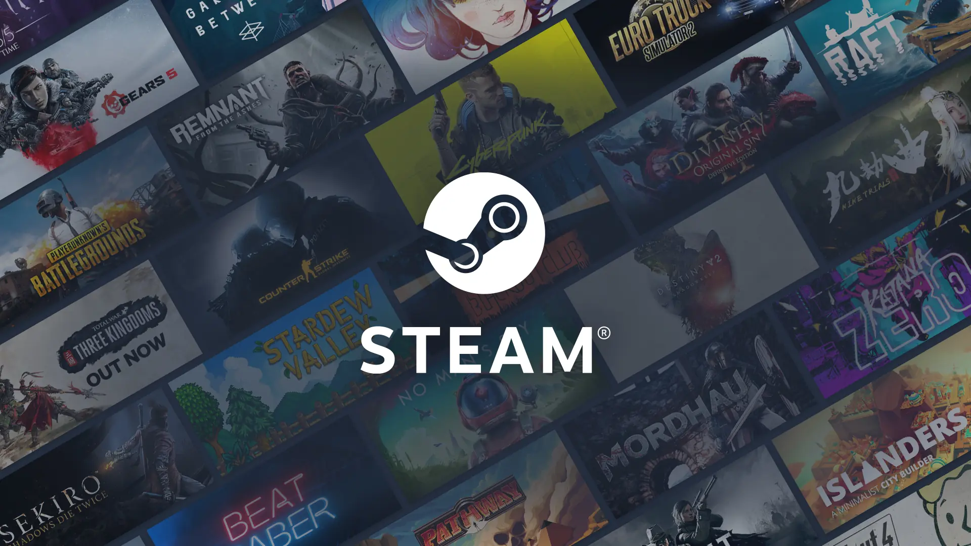 Steam Banner image with many game titles